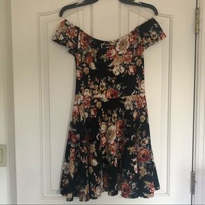 Off the shoulder floral dress